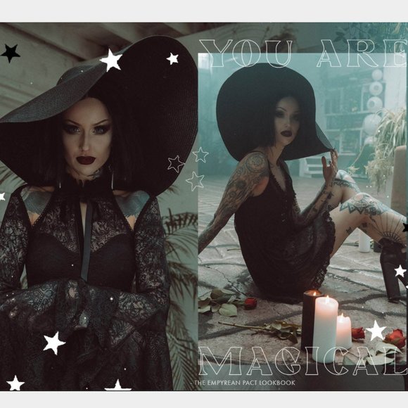 KILLSTAR Orbit witchy goth sun hat - Picture 5 of 7